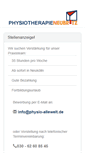 Mobile Screenshot of physio-allewelt.de