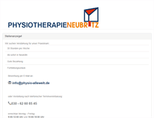 Tablet Screenshot of physio-allewelt.de